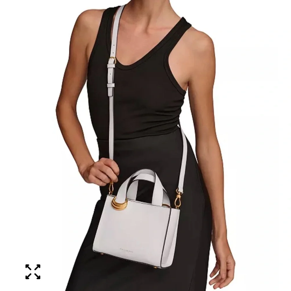 Donna Karan Hewlett Top-Handle Buckle Crossbody - Picture 7 of 8